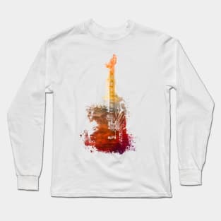 Guitar music art #guitar Long Sleeve T-Shirt